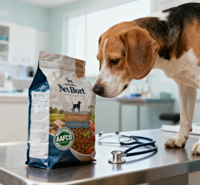 Infographic comparing the 95%, 25%, and 3% AAFCO dog food naming rules