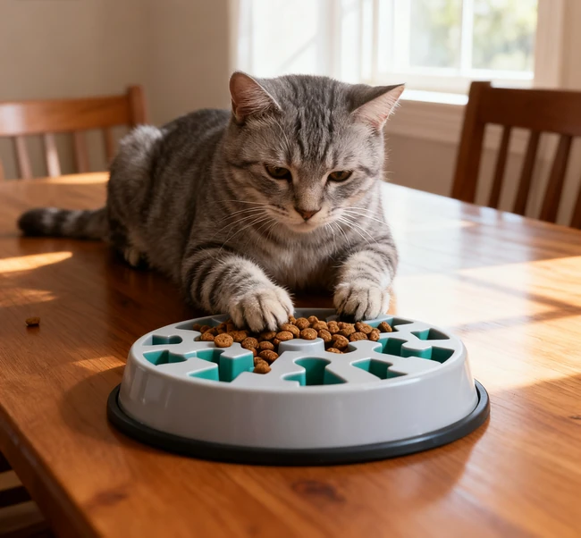 A collection of different types of slow feeder bowls for dogs
