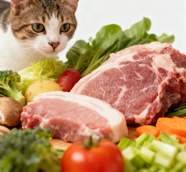 A person carefully measuring and preparing portions of dog food in a kitchen