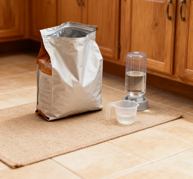 A happy and healthy dog with a shiny coat playing outside