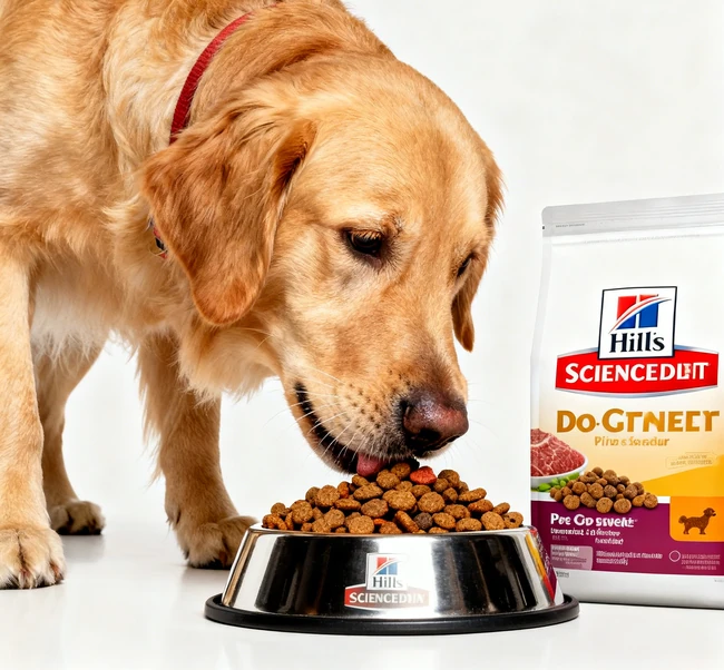 A happy dog and cat resting together comfortably